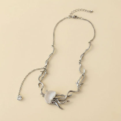 Dreamy Jellyfish Pendant Necklace