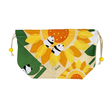 Sunflower Knot Bento Bag – Traditional Japanese-Style Wrap Bag