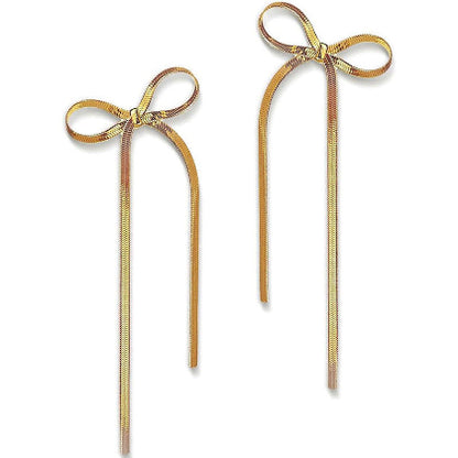 Dazzling Long Bow Earing