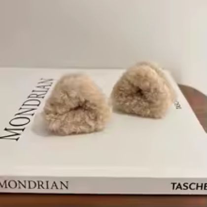 Soft Plush Cat Hair Clips