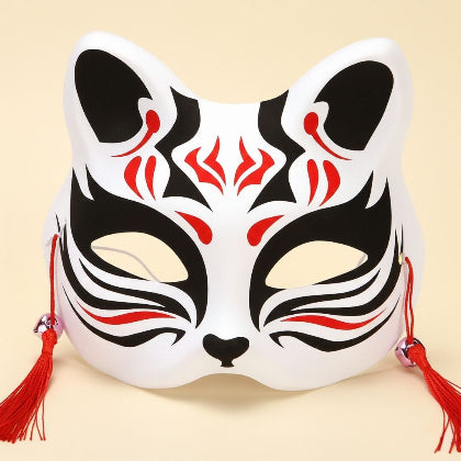 Japanese Kitsune Fox Mask – Classic Festival & Cosplay Mask