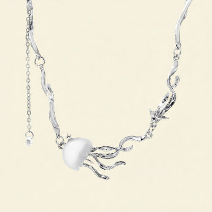 Dreamy Jellyfish Pendant Necklace