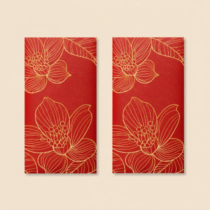 Red Envelope Set (10 PCS) – Traditional Lucky Money Envelopes