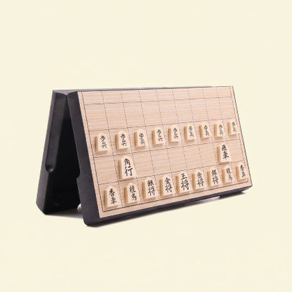 Shogi board with pieces 