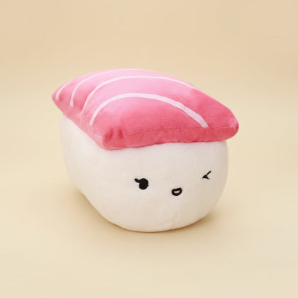 Plush toy resembling a piece of sushi